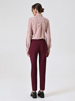 Burgundy Trousers in Technical Fabric det_3
