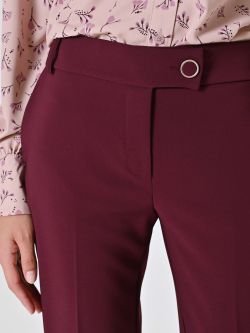 Burgundy Trousers in Technical Fabric in_i5