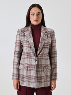 Giacca Curvy Check det_2