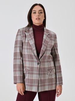 Giacca Curvy Check in_i7