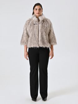 Curvy Faux Fur Jacket det_1
