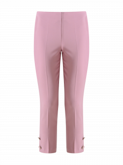 Pantaloni Straight in Tessuto Tecnico Rosa Malva det_4