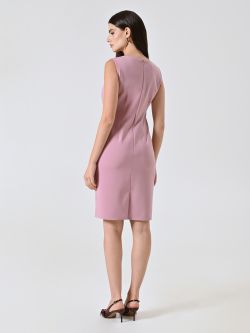 Vestido de tubo con escote cuadrado det_3