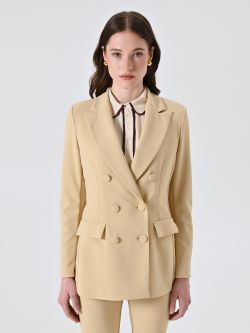 Giacca Doppiopetto Beige Scuro  det_2