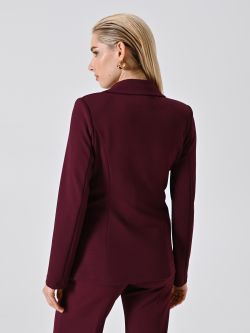 Zweireihige Jacke in Bordeaux aus Scuba-Handkreppstoff det_3