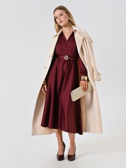 Robe bordeaux en satin in_i4