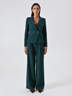 Chaqueta cruzada verde det_1