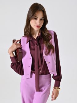 Waistcoat in Orchid Pink Technical Fabric sp_e1