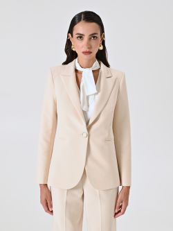 Single-breasted Jacket in Technical Fabric det_2