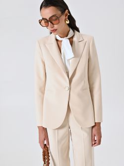 Single-breasted Jacket in Technical Fabric sp_e1