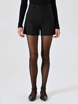 Black Technical Fabric Shorts det_2