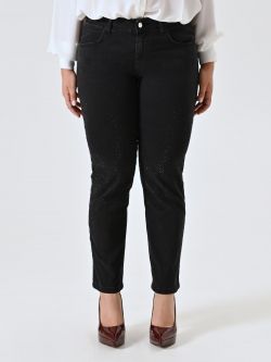 Curvy Black Rhinestone Jeans det_2