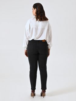 Curvy Black Rhinestone Jeans det_3