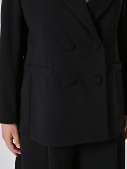 Chaqueta cruzada curvy negra in_i5