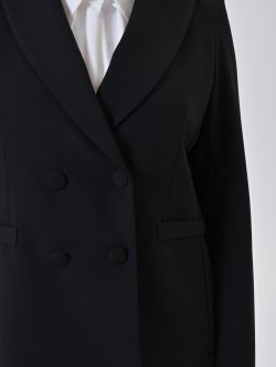 Curvy Black Double-Breasted Jacket in_i5