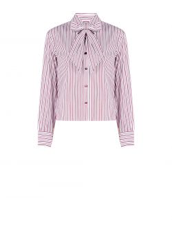 Camisa a rayas burdeos con lazo det_4