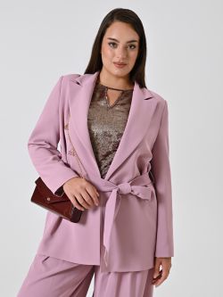 Chaqueta curvy tipo bata en cady malva sp_e1