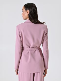 Wrap Jacket in Mauve Pink Cady det_3