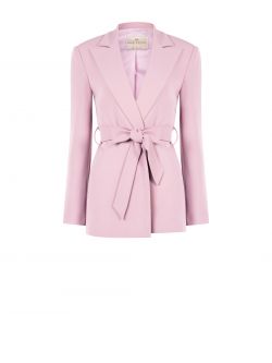 Wrap Jacket in Mauve Pink Cady det_4
