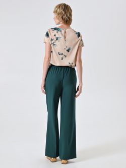 Green Wide Trousers det_3