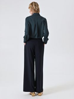 Pantaloni Blu con Pinces det_3