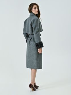 Three-in-One Coat with Fur-effect Cuffs det_3