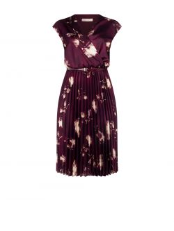 Robe Curvy plissée imprimé fleurs det_4