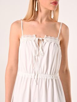 White Dress with Inserts in_i5