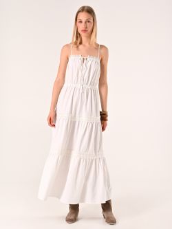 White Dress with Inserts in_i7