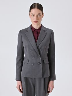 Veste croisée grise det_2