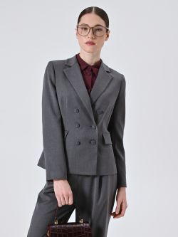 Veste croisée grise sp_e1