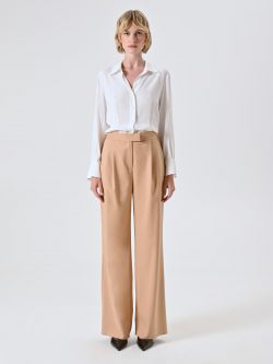 Pantalón sartorial beige con pinzas det_1