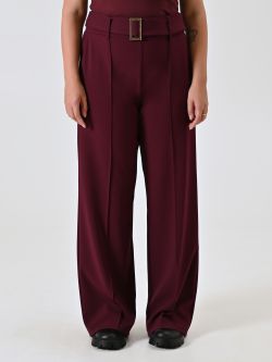 Pantalón curvy burdeos con hebilla det_2