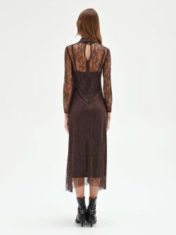Chocolate Lace Midi Dress det_3