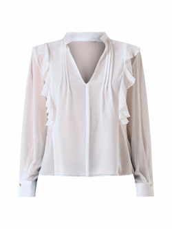 Blusa Bianca con Rouche  det_4