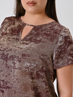 Blusa curvy burdeos in_i5