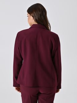 Giacca Curvy Bordeaux in Tessuto Tecnico det_3