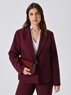 Giacca Curvy Bordeaux in Tessuto Tecnico in_i4