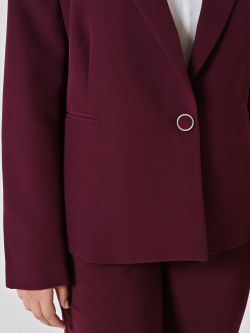 Giacca Curvy Bordeaux in Tessuto Tecnico in_i5