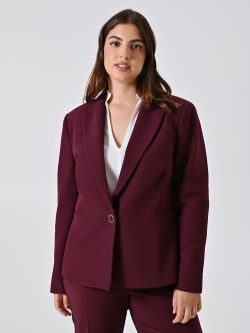 Giacca Curvy Bordeaux in Tessuto Tecnico in_i7