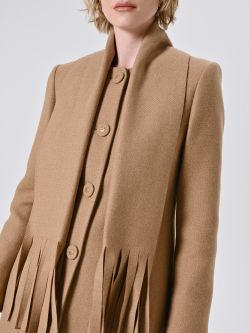 Cappotto Cammello con Sciarpa Removibile  in_i5