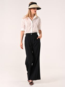 Lockere Hose in Schwarz sp_e1