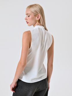 Flowy White Top 3 Rinascimento Flowy White Top det_3