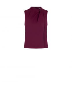 Top Bordeaux in Tessuto Fluido det_4