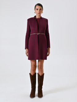 Cappotto Due-in-Uno Bordeaux in Scuba det_1