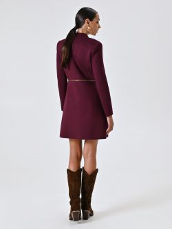 Cappotto Due-in-Uno Bordeaux in Scuba det_3