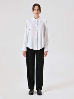 White Shirt with Covered Buttons det_1