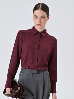 Burgundy Shirt with Covered Buttons sp_e1