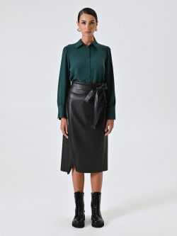 Camicia Verde con Bottoncini Ricoperti det_1