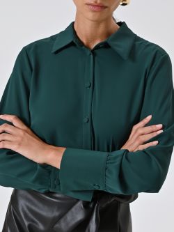 Camicia Verde con Bottoncini Ricoperti in_i5
